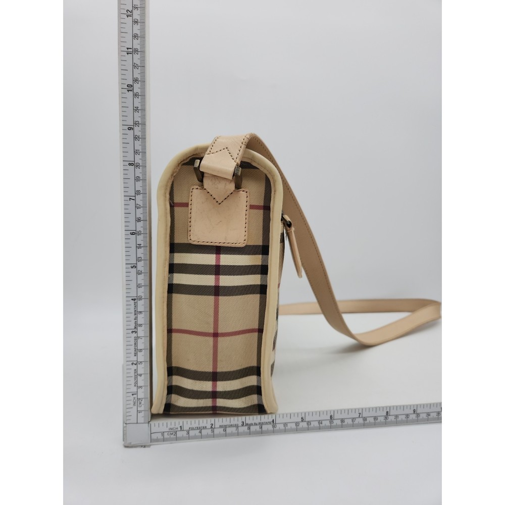 Burberry Beige and Black Check Crossbody Bag - Picture 4 of 15